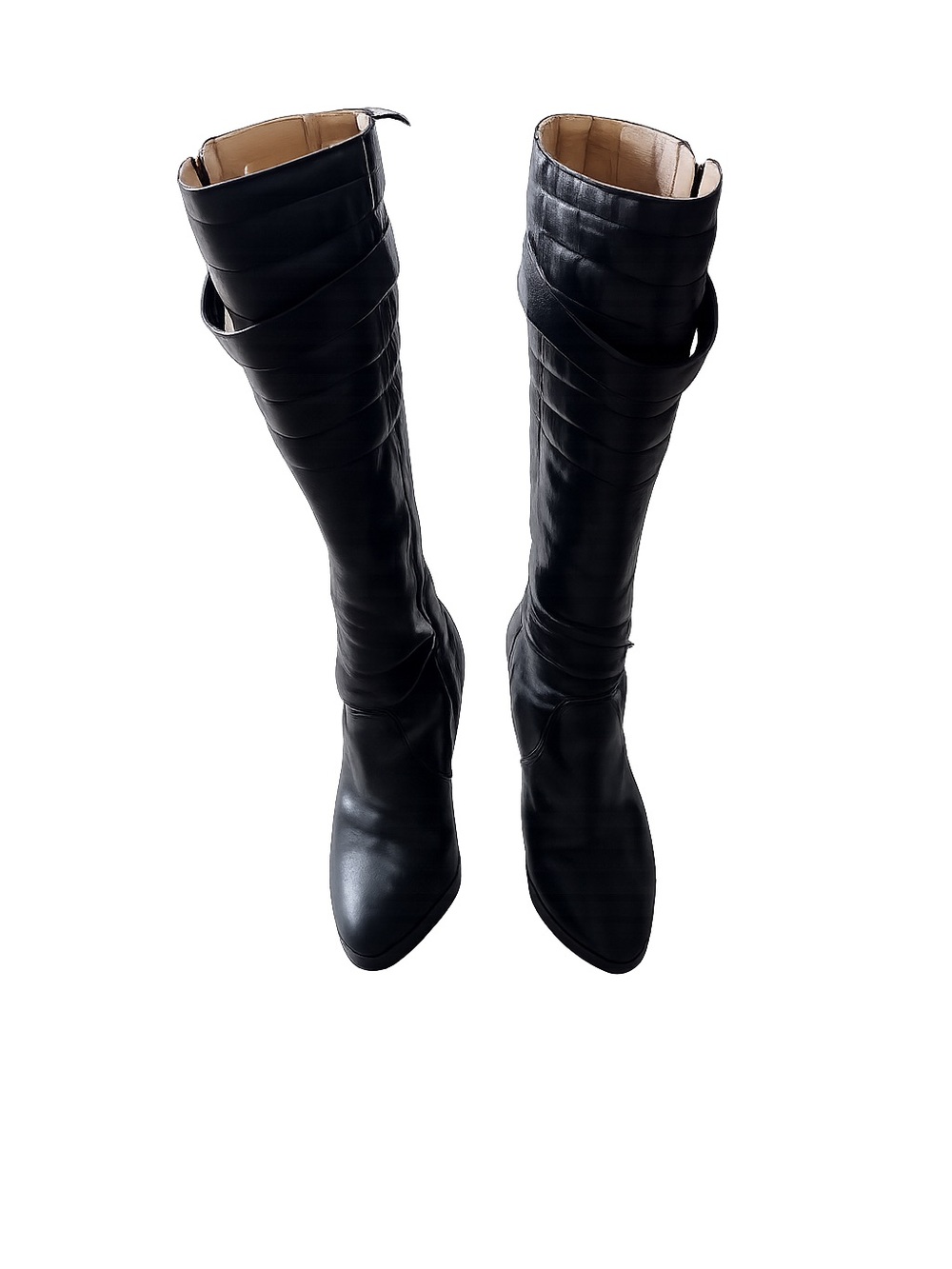Frye Harlow Tall Moto Knee High Leather Boots